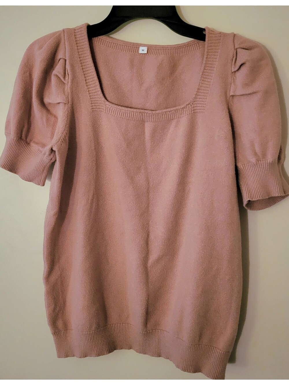 Dusty Rose Puff Sleeve Blouse